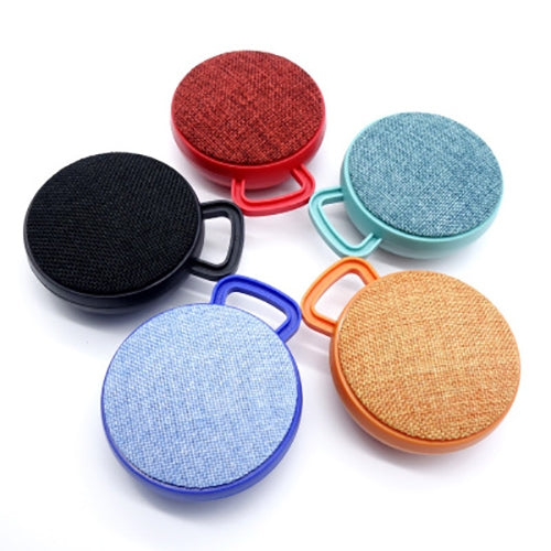 A01L Cloth Texture Round Portable Mini Bluetooth Speaker, Support Hands-free Call & TF Card������...