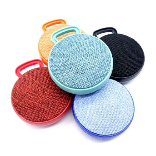 A01L Cloth Texture Round Portable Mini Bluetooth Speaker, Support Hands-free Call & TF Card������...