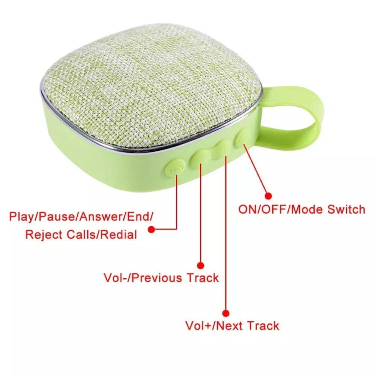 X25new Cloth Texture Square Portable Mini Bluetooth Speaker, Support Hands-free Call & TF Card & ...