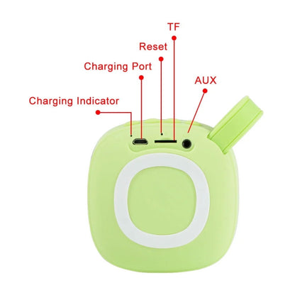 X25new Cloth Texture Square Portable Mini Bluetooth Speaker, Support Hands-free Call & TF Card & ...
