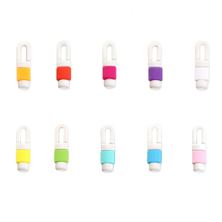 100 PCS Earphone Headphone Wire Cable Line Protective Cover Winder Cord Wrap Organizer, Random Co...