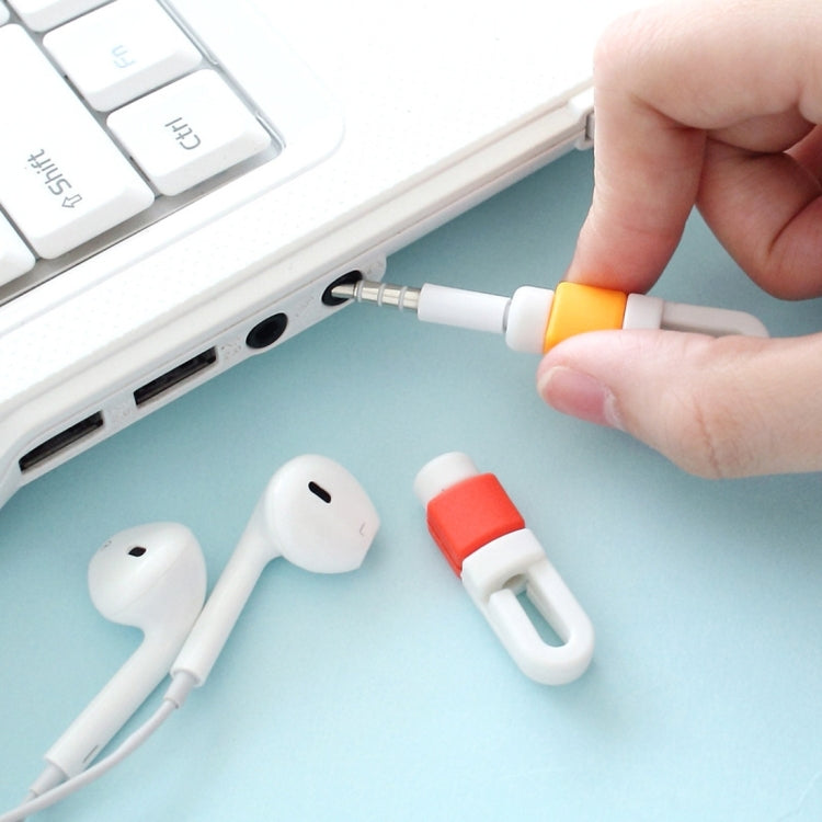 100 PCS Earphone Headphone Wire Cable Line Protective Cover Winder Cord Wrap Organizer, Random Co...