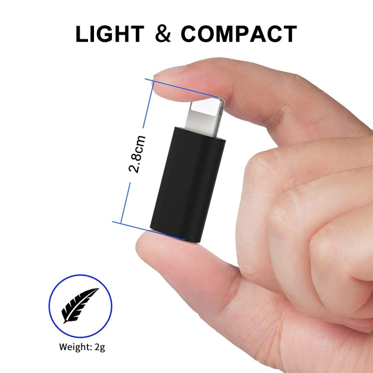 ENKAY Hat-Prince HC-6 Mini ABS USB-C / Type-C 3.1 to 8 Pin Port Connector Adapter(White), Black��...
