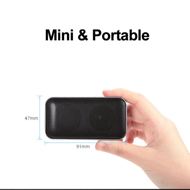 BT209 Outdoor Portable Ultra-thin Mini Wireless Bluetooth Speaker, Support TF Card & Hands-free C...
