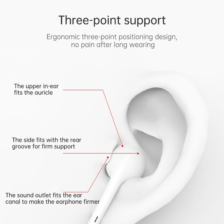 ML715 1.2m 8 Pin Port Wire Control Bluetooth Earphone, Support Music, Calls, Volume Control������...