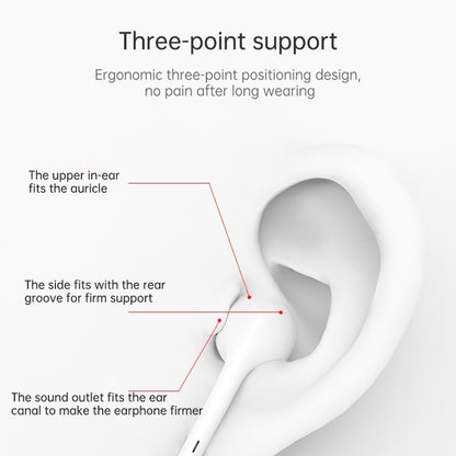ML715 1.2m 8 Pin Port Wire Control Bluetooth Earphone, Support Music, Calls, Volume Control������...