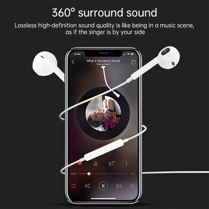 ML715 1.2m 8 Pin Port Wire Control Bluetooth Earphone, Support Music, Calls, Volume Control������...