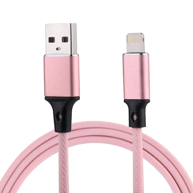 1m 2A USB to 8 Pin Nylon Weave Style Data Sync Charging Cable, 8 Pin Blue, 8 Pin Red, 8 Pin White...