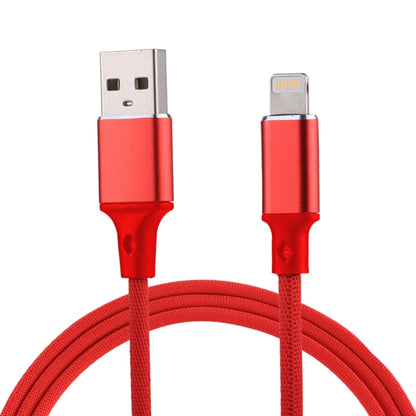 1m 2A USB to 8 Pin Nylon Weave Style Data Sync Charging Cable, 8 Pin Blue, 8 Pin Red, 8 Pin White...
