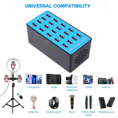 WLX-A5+ 100W 20 USB Ports Charger Station Smart Charger