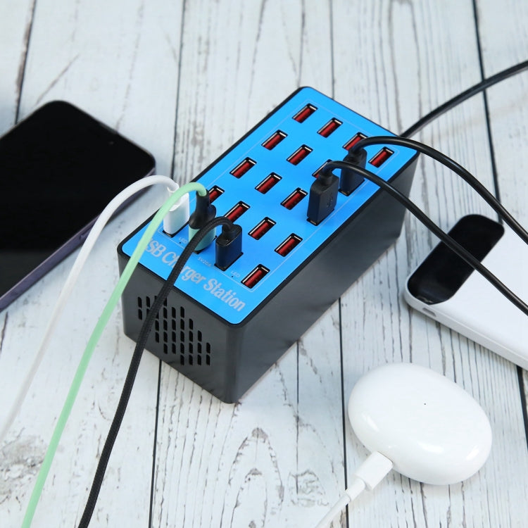 WLX-A5+ 100W 20 USB Ports Charger Station Smart Charger