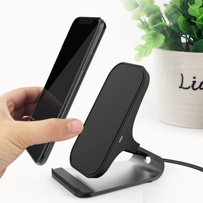 HAMTOD M5 15W Intelligent Dual Coil Design Qi Standard Holder Wireless Charger with Indicator Lig...