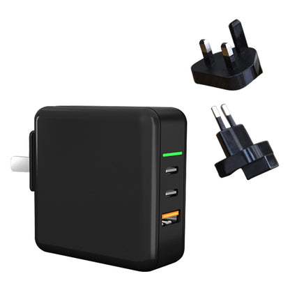 GaN Portable Travel Charger with UK & US & EU Plug Set