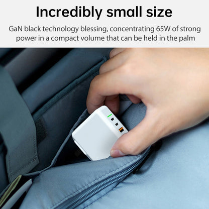 GaN Portable Travel Charger with UK & US & EU Plug Set