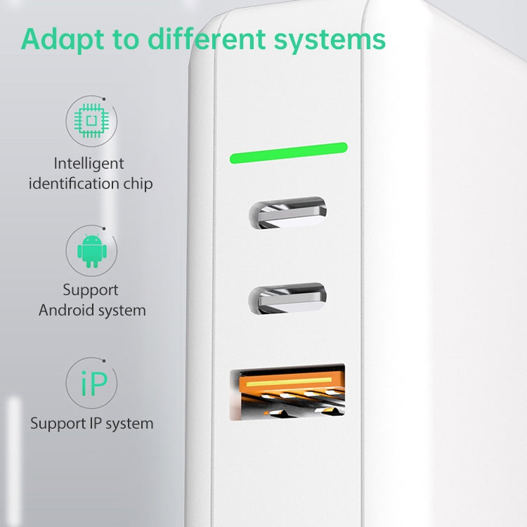 GaN Portable Travel Charger with UK & US & EU Plug Set