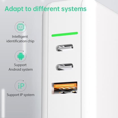 GaN Portable Travel Charger with UK & US & EU Plug Set