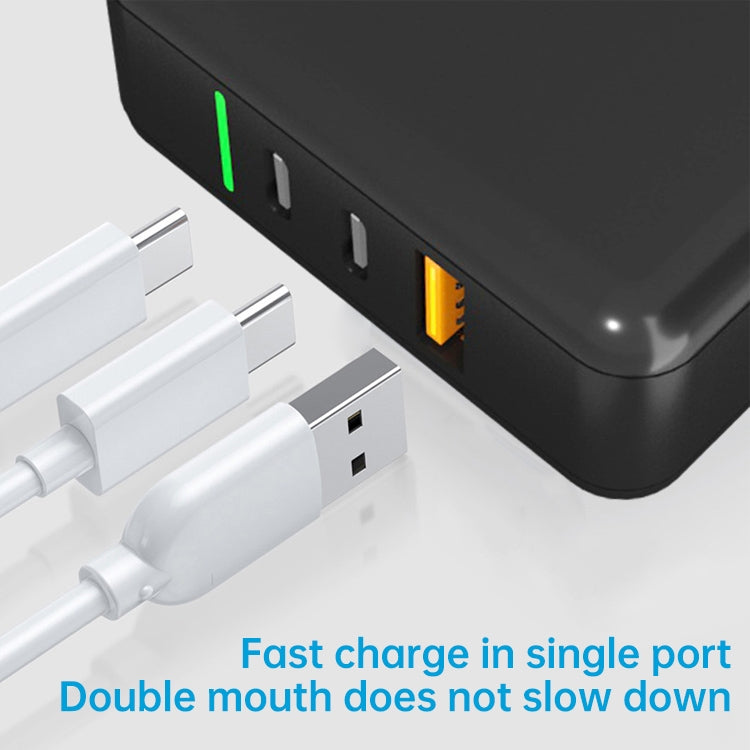 GaN Portable Travel Charger with UK & US & EU Plug Set