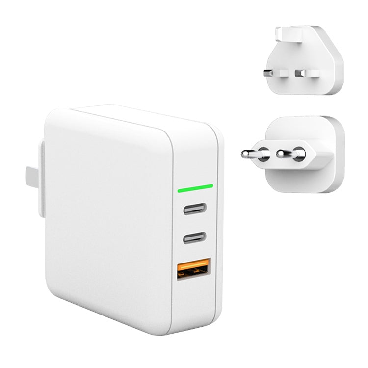 GaN Portable Travel Charger with UK & US & EU Plug Set