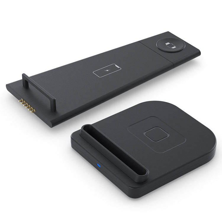 HQ-UD21 3 in 1 Folding Mobile Phone Watch Multi-Function Charging Stand Wireless Charger for iPho...