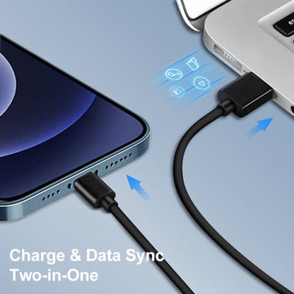 LZ-728 2 in 1 18W QC 3.0 USB Interface Travel Charger + USB to 8 Pin Data Cable Set, EU Plug, Cab...