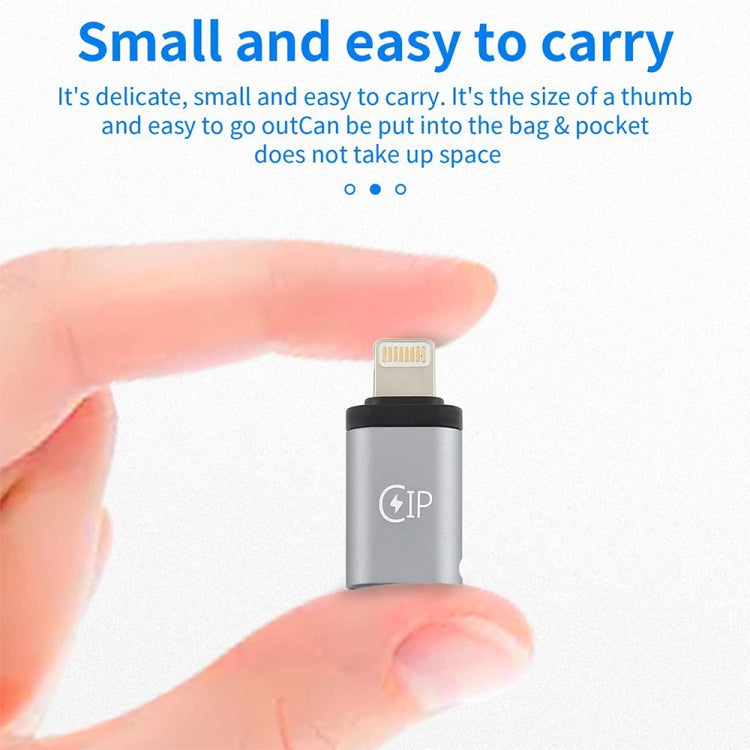 8 Pin Male to USB-C / Type-C Female Charging Adapter, Support Data Transmission, 8 Pin Male