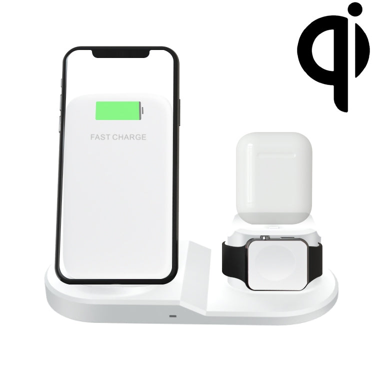 OJD-45 3 in 1 QI 10W Multi-function Wireless Charger for Mobile Phones & Watches & AirPods 2
