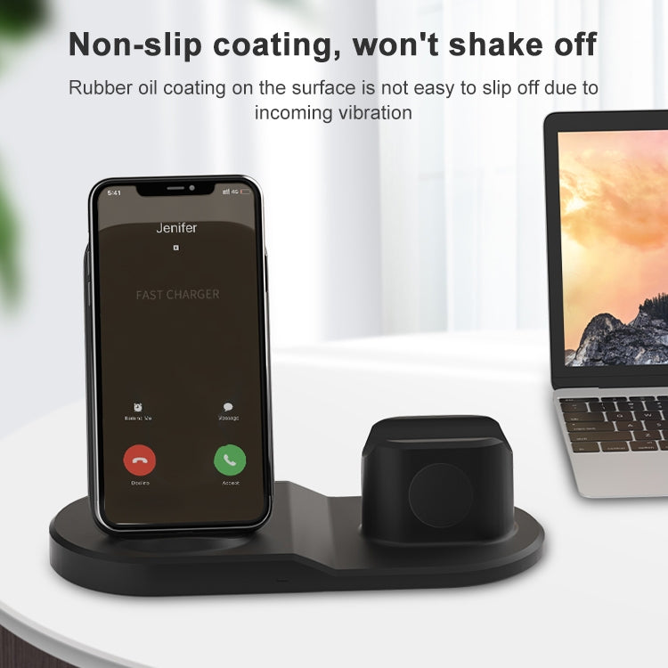OJD-45 3 in 1 QI 10W Multi-function Wireless Charger for Mobile Phones & Watches & AirPods 2