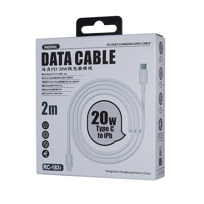 REMAX Marlik Series RC-183i PD 20W USB-C / Type-C to 8 Pin Interface Fast Charging Data Cable, Ca...