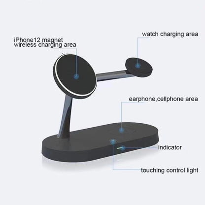 5 in 1 15W Multi-function Magnetic Wireless Charger