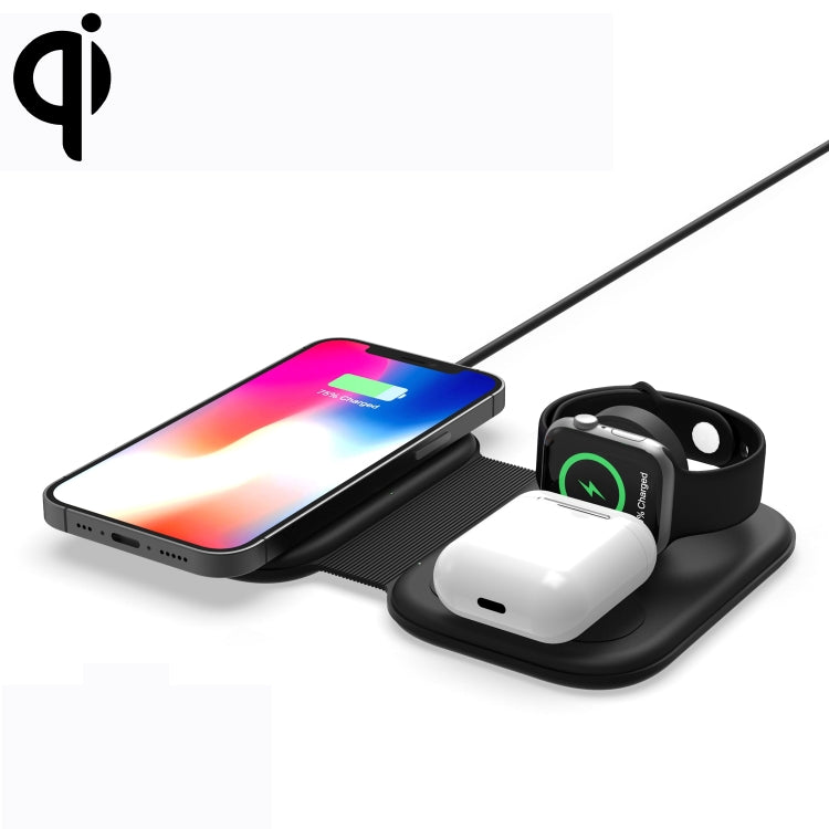 F20 3 in 1 15W Multi-function Magnetic Folding Wireless Charger for iPhone Series & Apple Watches...