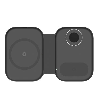 F20 3 in 1 15W Multi-function Magnetic Folding Wireless Charger for iPhone Series & Apple Watches...