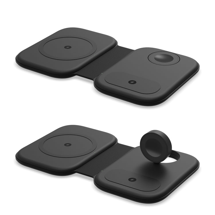 F20 3 in 1 15W Multi-function Magnetic Folding Wireless Charger for iPhone Series & Apple Watches...