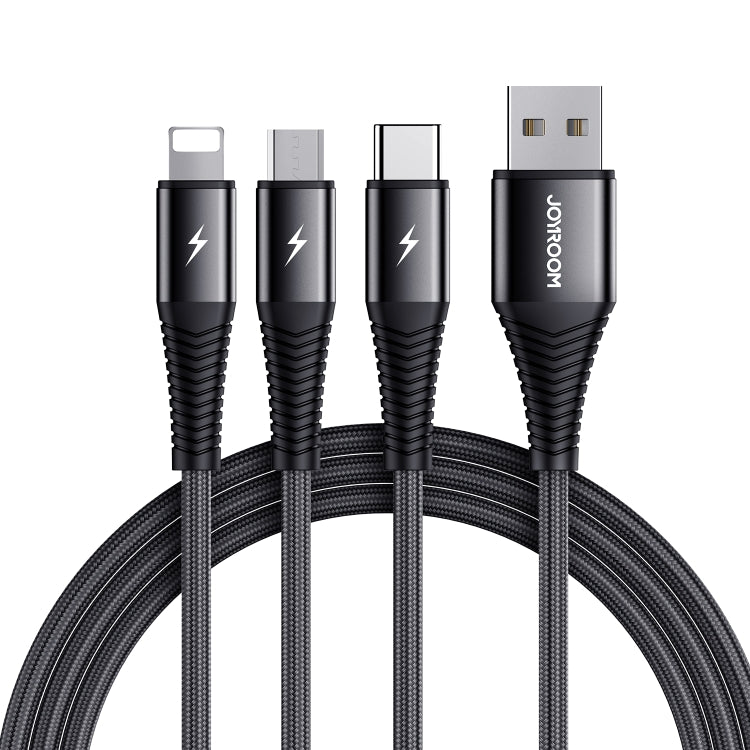 3 In 1 8 Pin + Micro USB + Type-C / USB-C Charging Cable