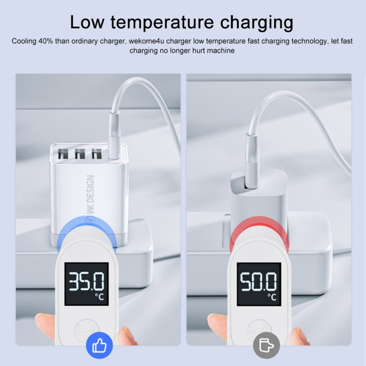 WK WP-U125 Youpin Series 18W QC3.0 4 USB Ports Fast Travel Charger, CN Plug / US Plug������������...