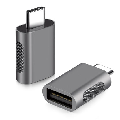 2 PCS SBT-158 USB-C / Type-C Male to USB 3.0 Female Zinc Alloy Adapter, SBT-158 Black, SBT-158 Go...