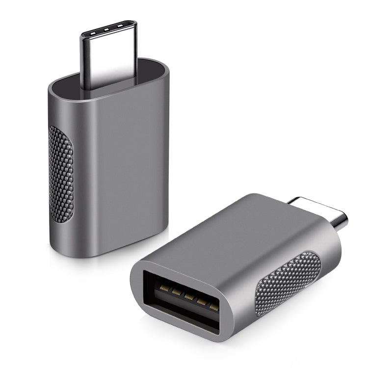 2 PCS SBT-158 USB-C / Type-C Male to USB 3.0 Female Zinc Alloy Adapter, SBT-158 Black, SBT-158 Go...