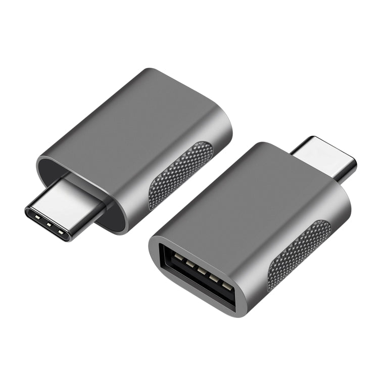 2 PCS SBT-158 USB-C / Type-C Male to USB 3.0 Female Zinc Alloy Adapter, SBT-158 Black, SBT-158 Go...