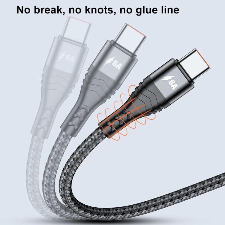 ADC-138 1.2m 66W 3 in 1 USB to 8 Pin + Micro USB + USB-C / Type-C Fast Charging Cable