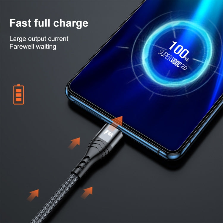 ADC-138 1.2m 66W 3 in 1 USB to 8 Pin + Micro USB + USB-C / Type-C Fast Charging Cable