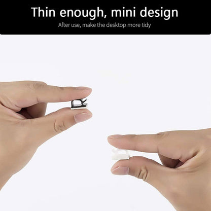 HG2392 50 PCS Desktop Data Cable Organizer Fixing Clip, Gum Type: Red and Grey�������������������...