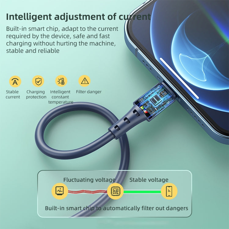 REMAX RC-068i PD 20W Type-C / USB-C to 8 Pin High Elastic TPE Fast Charging Data Cable, Length: 1...