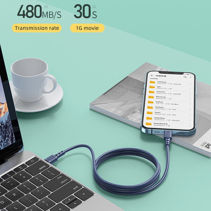 REMAX RC-068i PD 20W Type-C / USB-C to 8 Pin High Elastic TPE Fast Charging Data Cable, Length: 1...