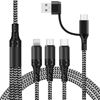 5 in 1 3A 1.2m Two-color Braided Fast Charging Data Cable