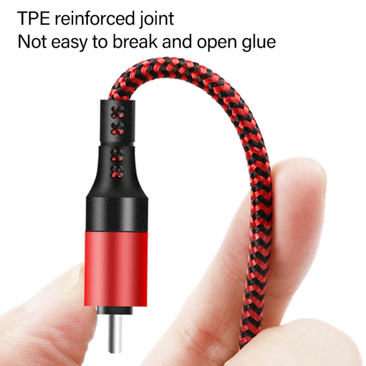 5 in 1 3A 1.2m Two-color Braided Fast Charging Data Cable