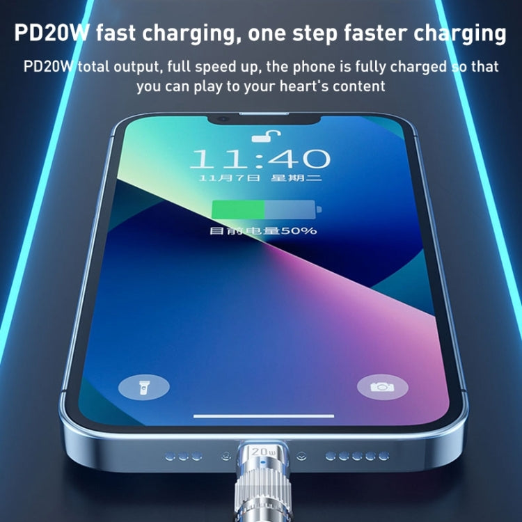 WK WDC-187 Qjie Series 20W USB-C/Type-C to 8 Pin Fast Charge Data Cable, Length: 1m��������������...