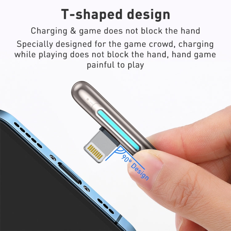 ROCK RCB0811 M3 20W USB-C/Type-C to 8 Pin Zinc Alloy Fast Charging Mobile Game Data Cable, Length...