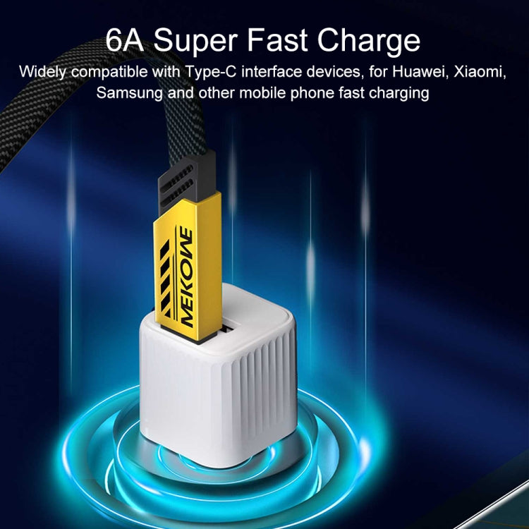 WK WDC-190a Mech Series 6A USB to USB-C/Type-C Fast Charge Data Cable, Length: 1m����������������...