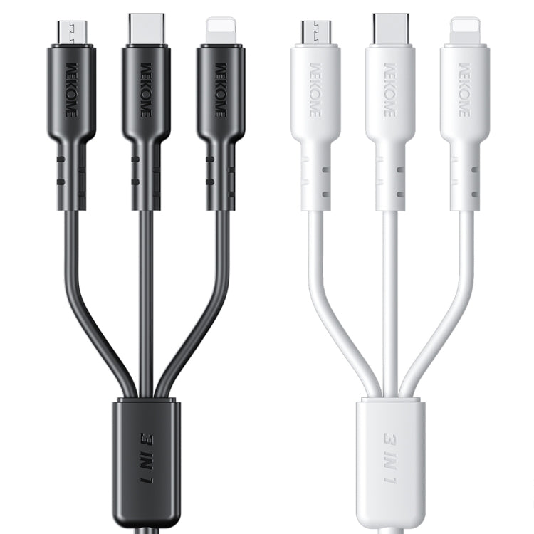 WEKOME WDC-02 3A 3 in 1 PVC Data Cable