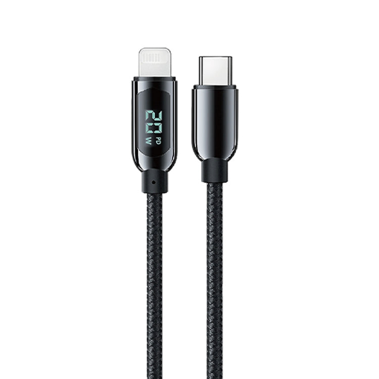 Mutural Li-CC001 1.2m PD20W Digital Display USB-C / Type-C to 8 Pin Charging Data Cable����������...
