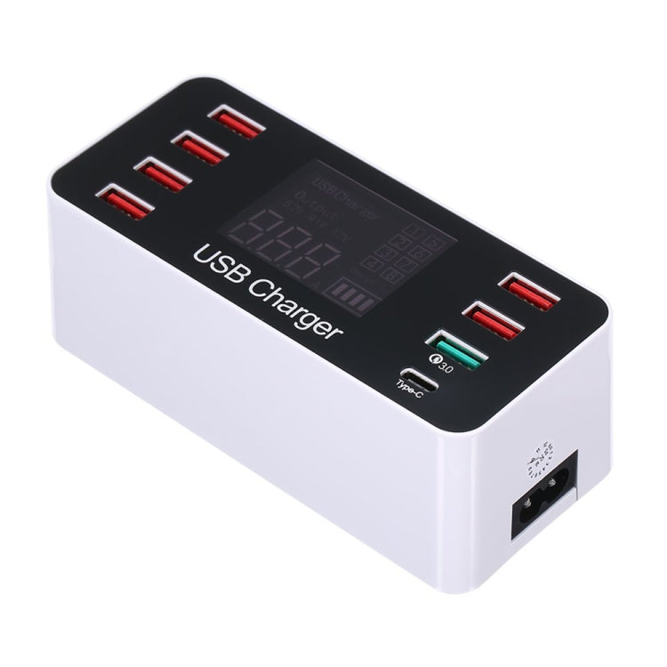 A9 Plus (Global Version) Multi-function AC 100V~240V 8 Ports USB Digital Display LCD Detachable C...